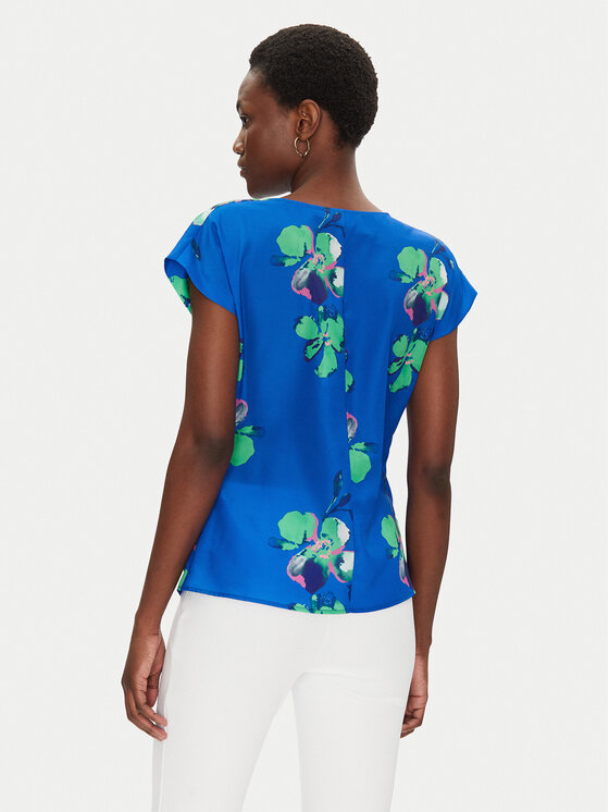 Morgan Morgan Bluse 251-OUZO.F Blau Regular Fit
