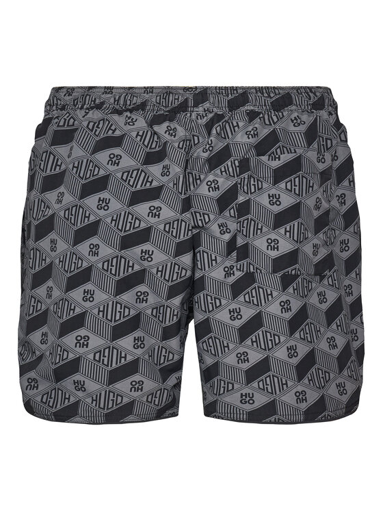 HUGO HUGO Pantaloncini da bagno Rik 50533795 Grigio Regular Fit