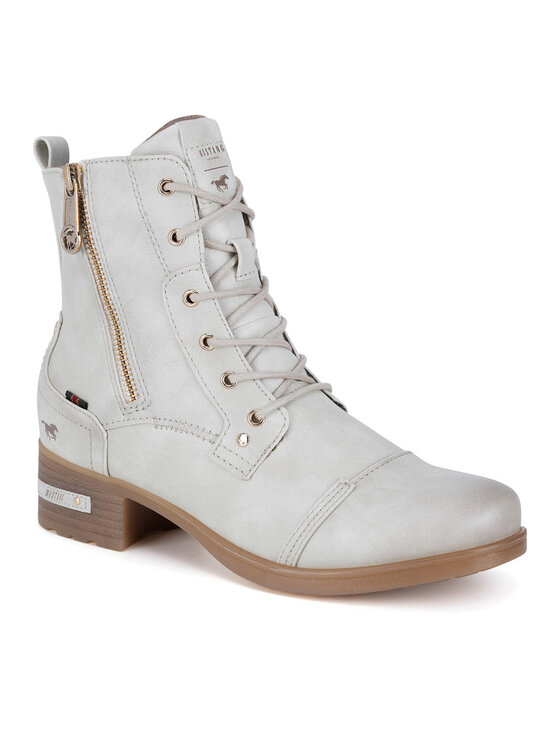 Mustang Mustang Botine 1229-513 Alb