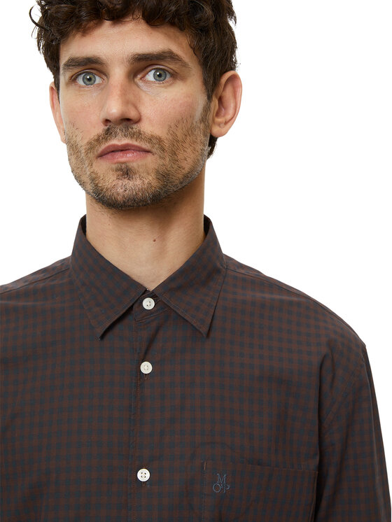 Marc O'Polo Marc O'Polo Camicia 327 7208 42090 Marrone Regular Fit