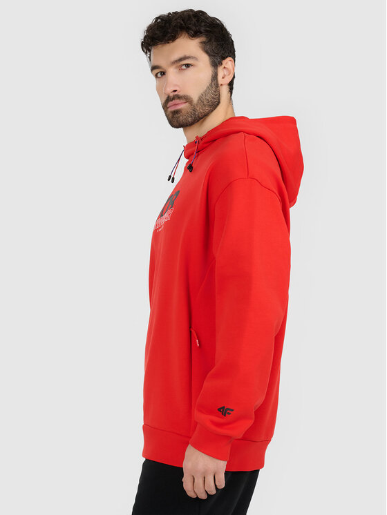 4F 4F Bluza FOB Czerwony Loose Fit