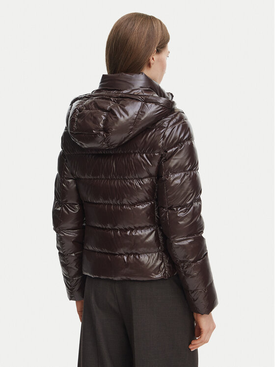 Tommy Hilfiger Tommy Hilfiger Daunenjacke WW0WW51516 Dunkelbraun Slim Fit