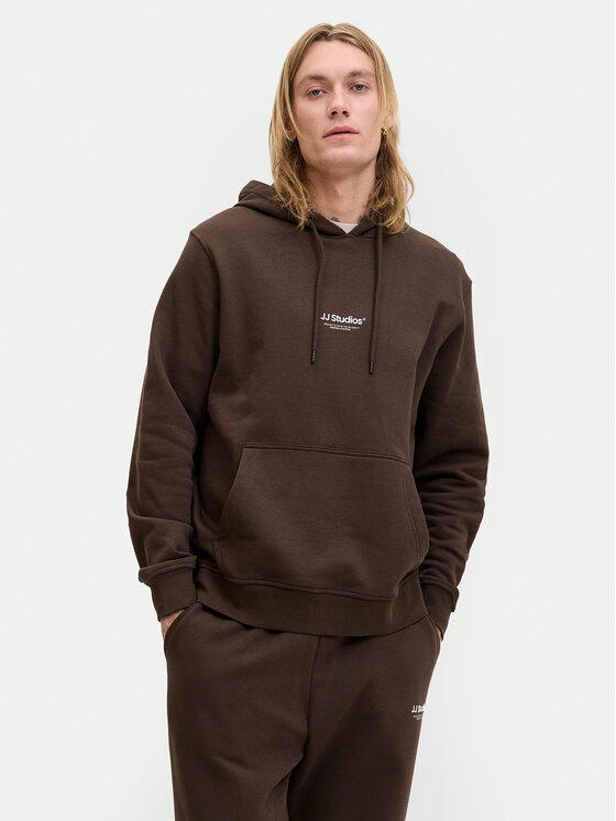 Jack&Jones Jack&Jones Majica dugih rukava Soho 12278789 Smeđa Relaxed Fit