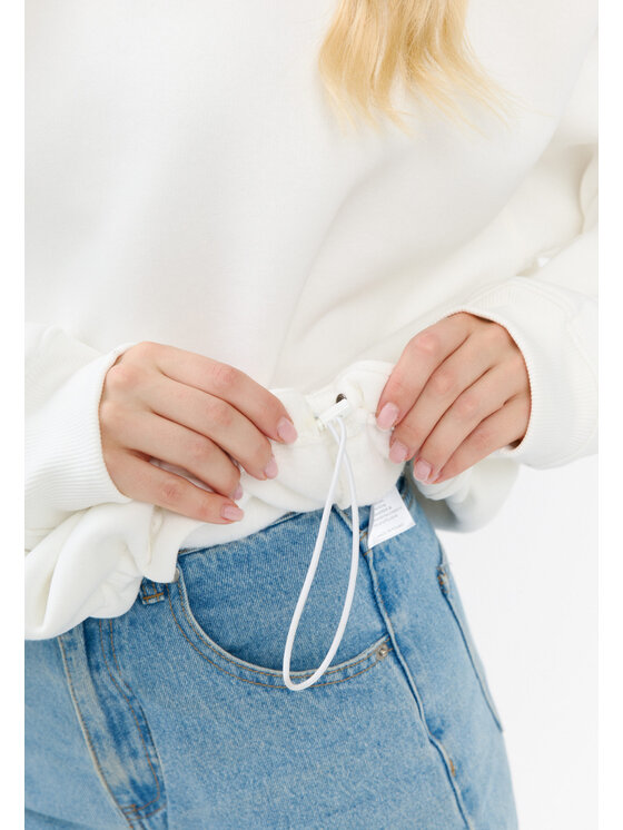 Mirons Mirons Bluza soft Biały Oversize