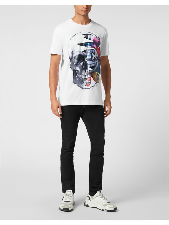 PHILIPP PLEIN PHILIPP PLEIN T-Shirt 22229 Biały Regular Fit