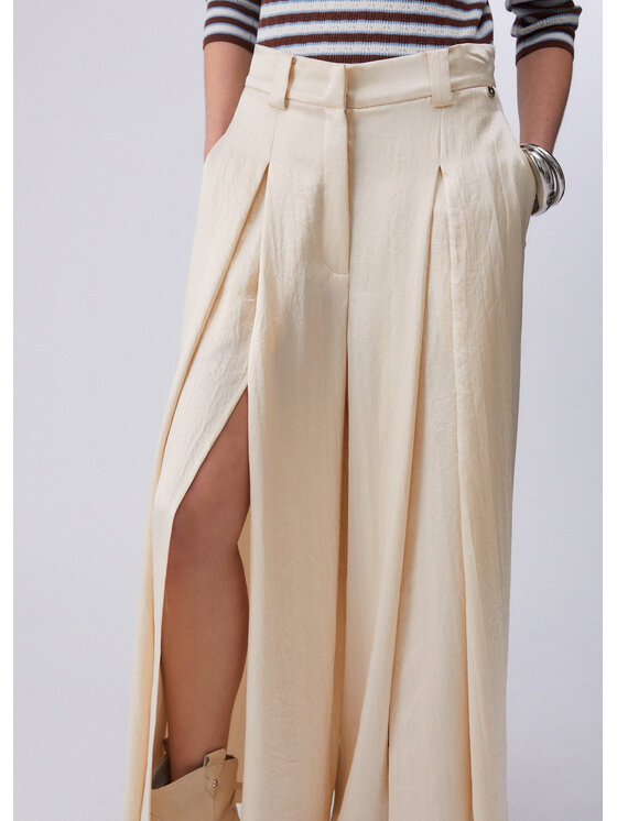 Liu Jo Liu Jo Pantalone da abito CA6150T450AP9572 Bianco Regular Fit