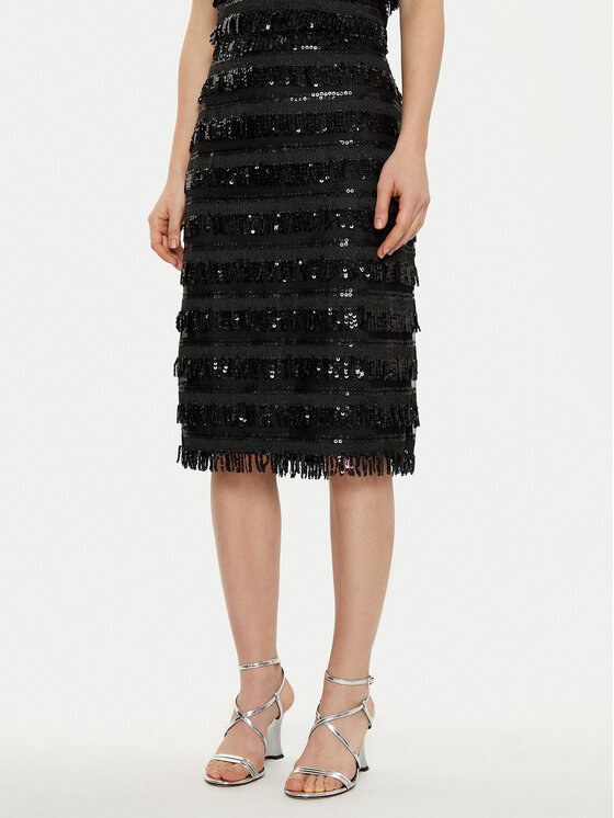 JOOP! JOOP! Fustă midi 30044815 Negru Regular Fit