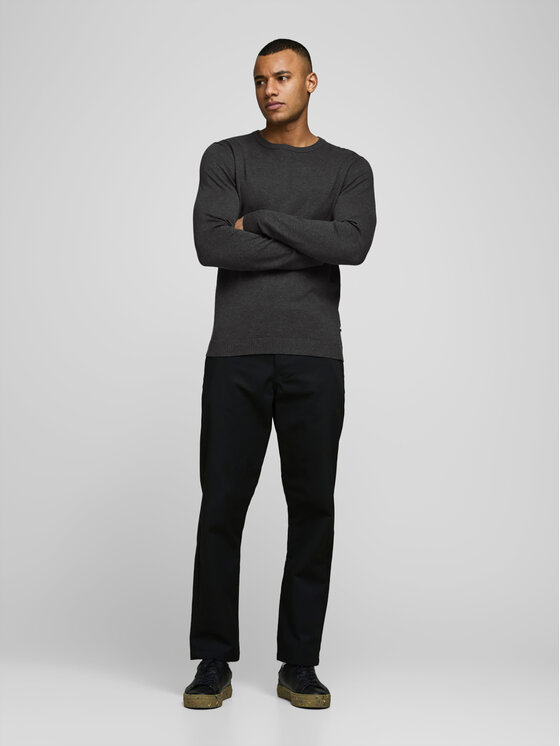 Jack&Jones Jack&Jones Пуловер Basic 12137190 Сив Regular Fit
