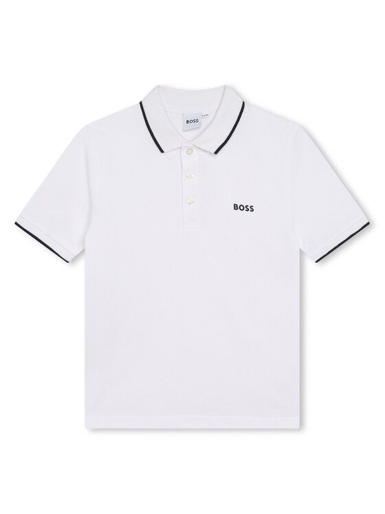 Boss Polokošeľa J25P26 S Biela Regular Fit