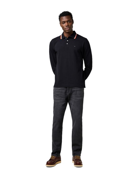 Wrangler Wrangler Jeansy 112371640 Czarny Straight Leg