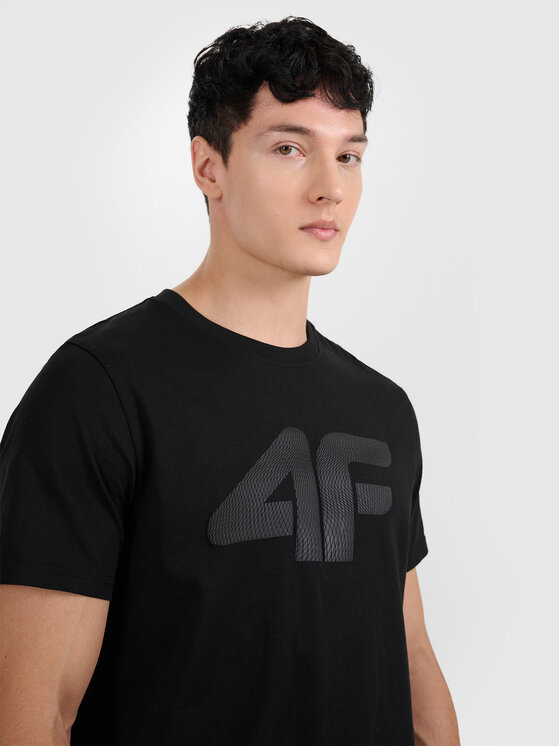 4F 4F T-Shirt NOS Czarny Regular Fit
