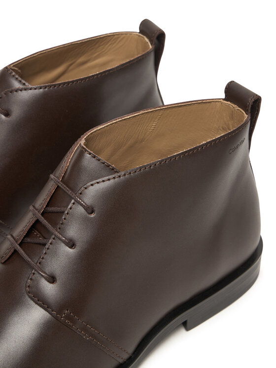 Calvin Klein Calvin Klein Bakancs Ess Rubber Desert Boot Lth HM0HM01979 Barna