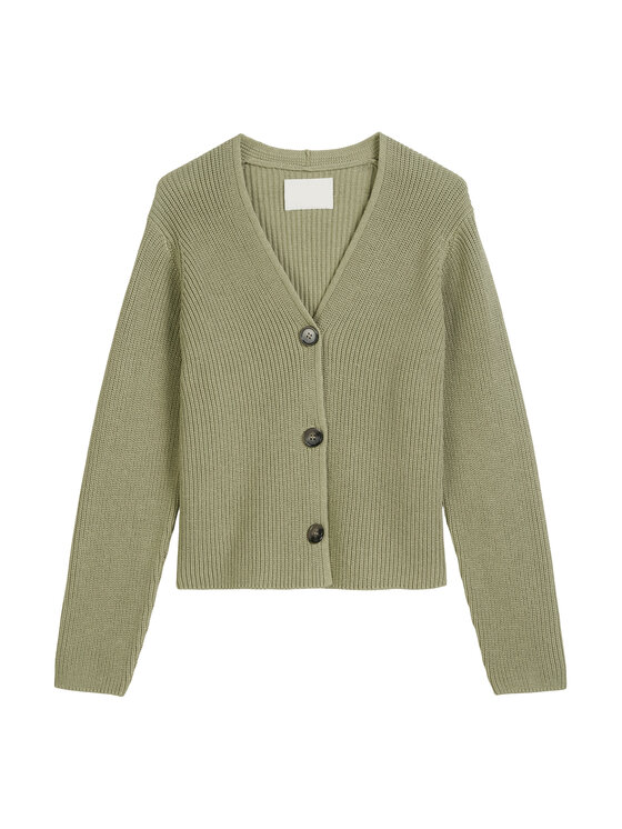Marc O'Polo Marc O'Polo Pletena jopica 506 6059 61069 Zelena Relaxed Fit