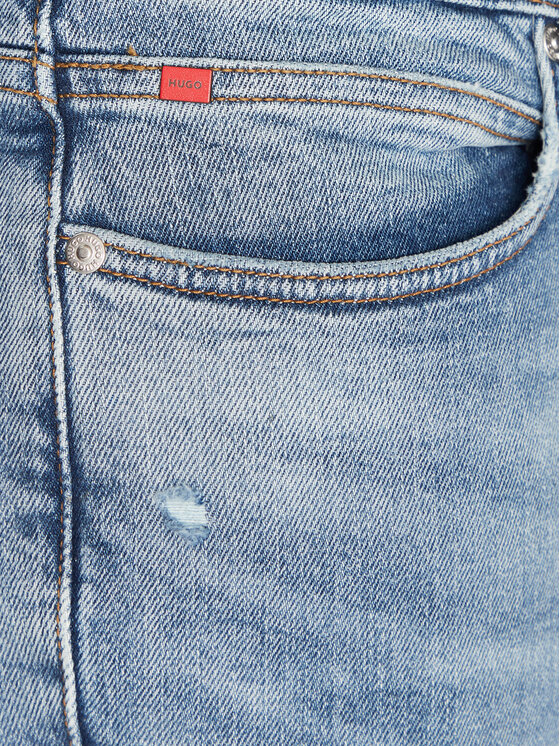 HUGO HUGO Jeans hlače 50537685 Modra Slim Fit