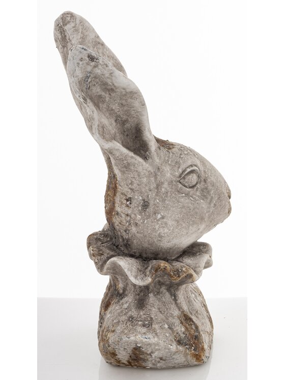 MIAhome MIAhome Figurka popiersie królika 33x19x17 cm TORACE Szary