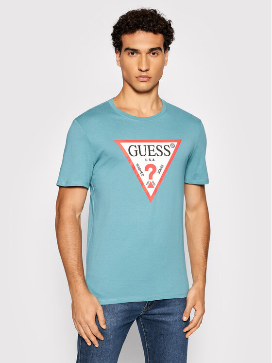 T-shirt Original Logo M1RI71 I3Z11 Verde Slim Fit