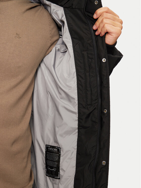 Geox Geox Zimní bunda Leitan M4628C T3144 F9000 Černá Regular Fit