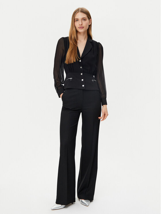 Morgan Morgan Hemd 251-CZIPA Schwarz Regular Fit