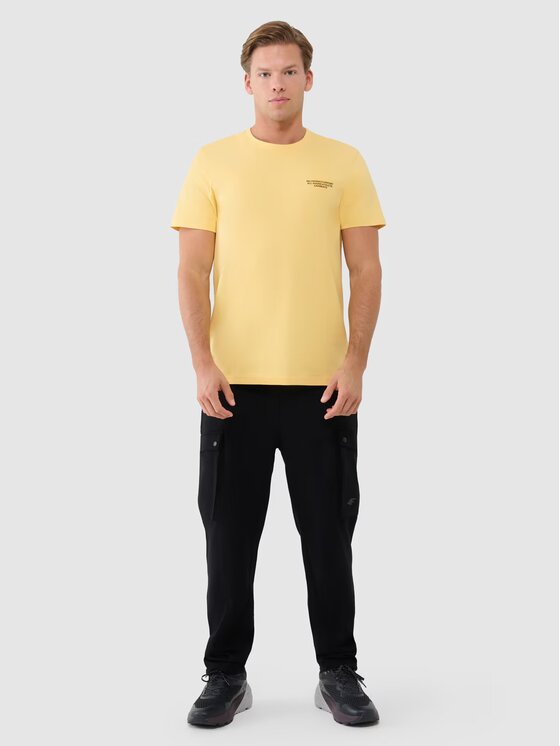 4F 4F T-shirt 4FWSS25TTSHM1974-71S Giallo Regular Fit