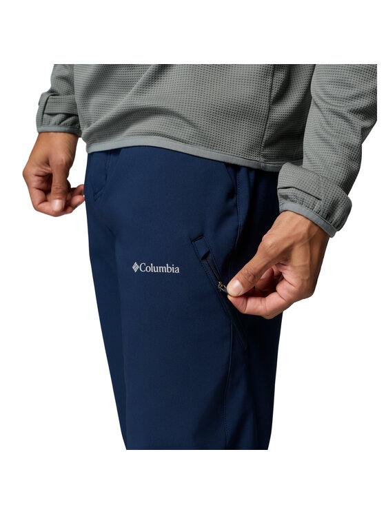 Columbia Columbia Spodnie outdoor Essential Hike Warm Pant Granatowy Regular Fit