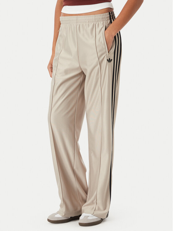 adidas Pantaloni trening Metallic Firebird KS9974 Bej Wide Leg