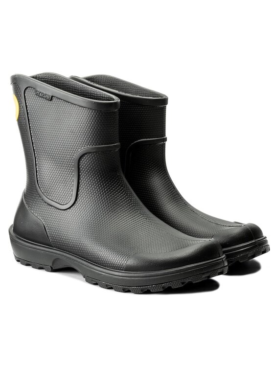 crocs men's wellie rain boot