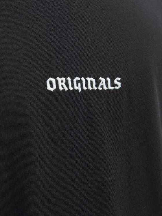 Jack & Jones Jack & Jones Póló Meadows Minimal 12283630 Fekete Loose Fit
