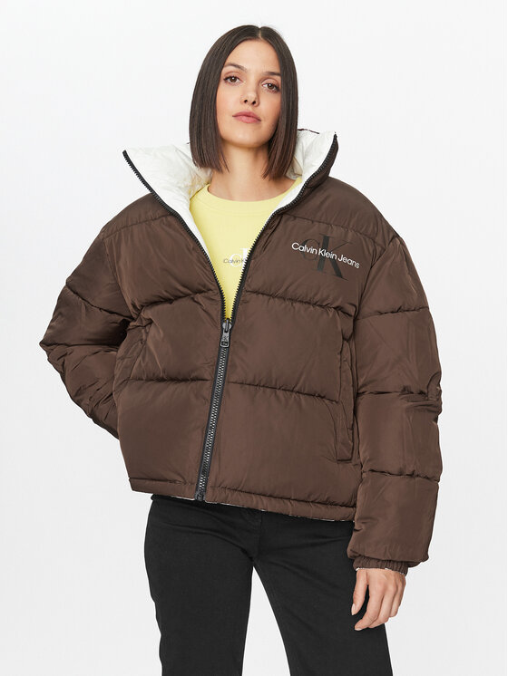 Calvin Klein Jeans Calvin Klein Jeans Žieminė striukė 90's J20J222333 Balta Oversize