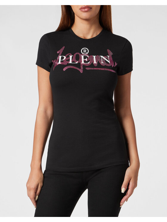 PHILIPP PLEIN PHILIPP PLEIN T-Shirt 4719 Różowy Skin Tight Fit