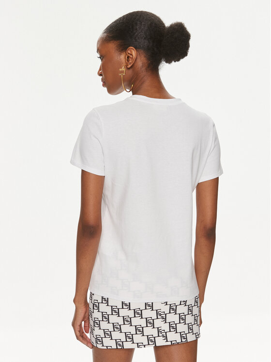 Elisabetta Franchi Elisabetta Franchi T-Shirt MA-011-41E2-V200 Weiß Regular Fit