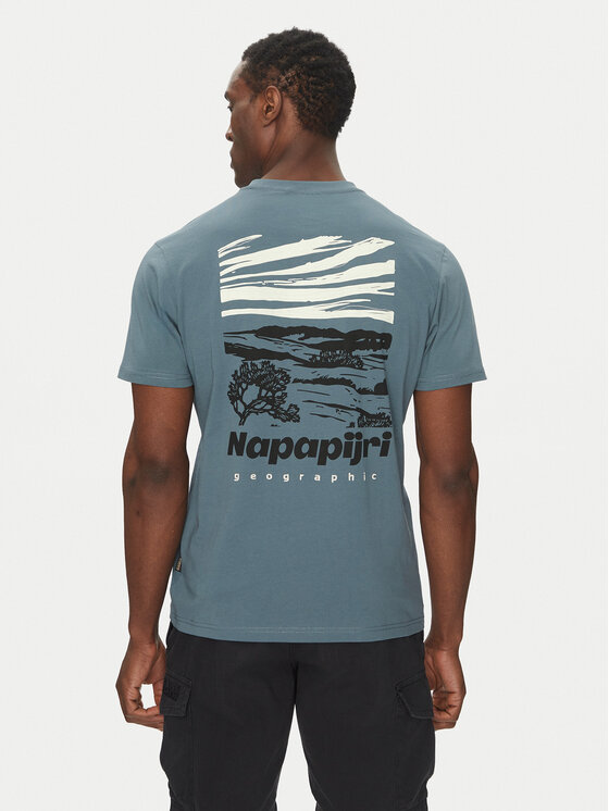 Napapijri Napapijri T-Shirt S-Vignoni NP0A4ILX Niebieski Regular Fit