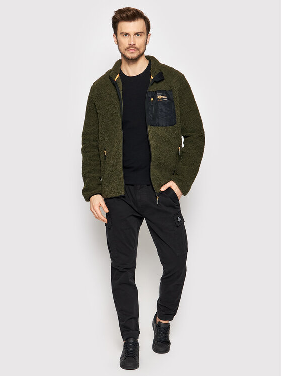 Felpa di pile MSS-580LITHIUM Verde Regular Fit