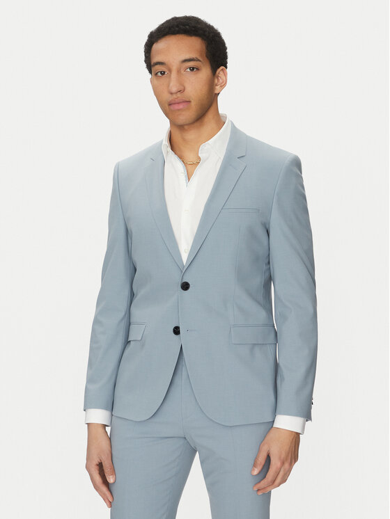 HUGO HUGO Garnitur Arti/Hesten232X 50530108 Niebieski Extra Slim Fit