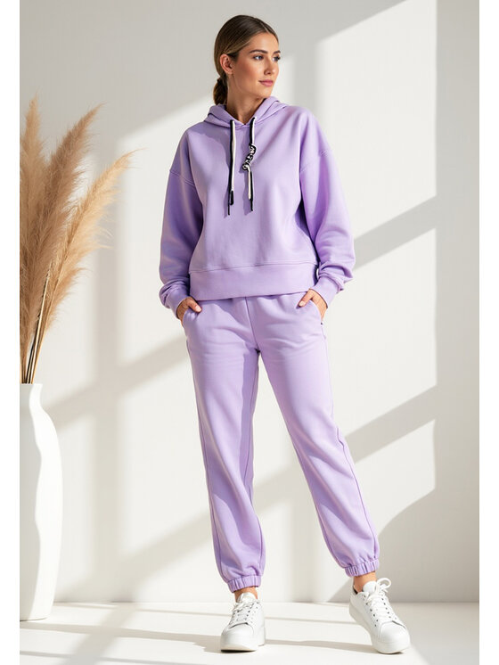 FIGL FIGL Komplet dresowy M1126 Fioletowy Regular Fit