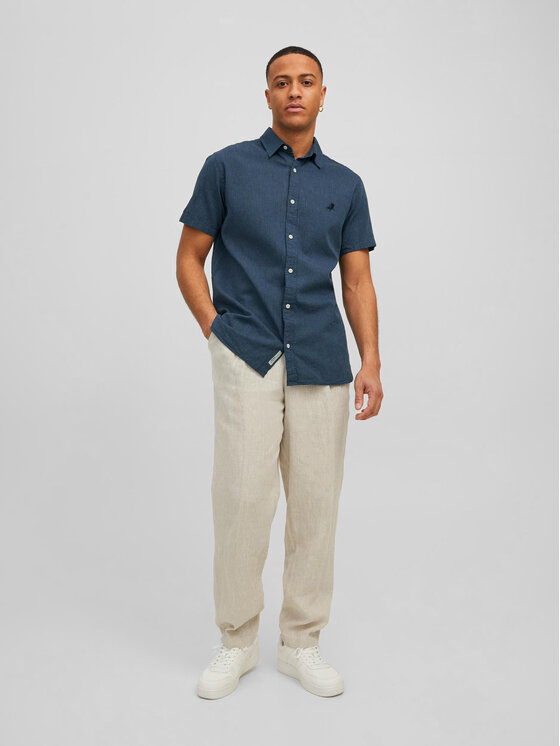 Camicia Tons 12207462 Blu scuro Regular Fit