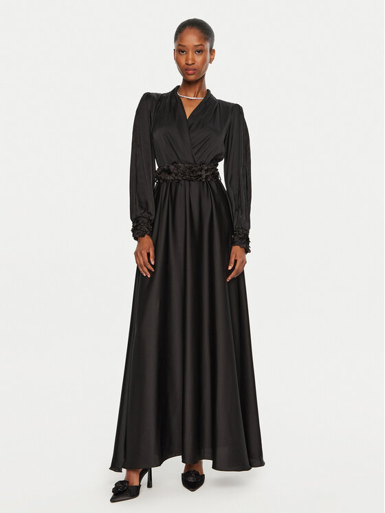 Rinascimento Rinascimento Õhtune kleit CFC0120276003 Must Regular Fit
