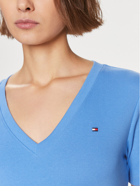 Tommy Hilfiger Tommy Hilfiger Marškinėliai New Cody WW0WW40584 Mėlyna Slim Fit