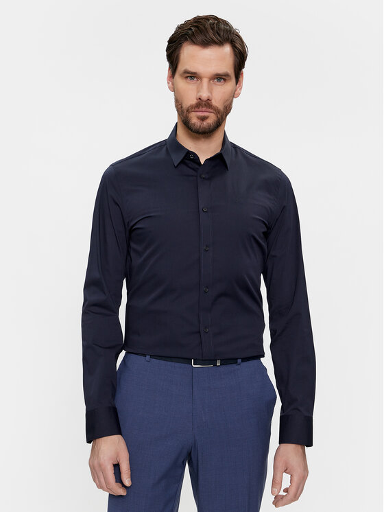 Calvin Klein Calvin Klein Košulja K10K110856 Tamnoplava Slim Fit