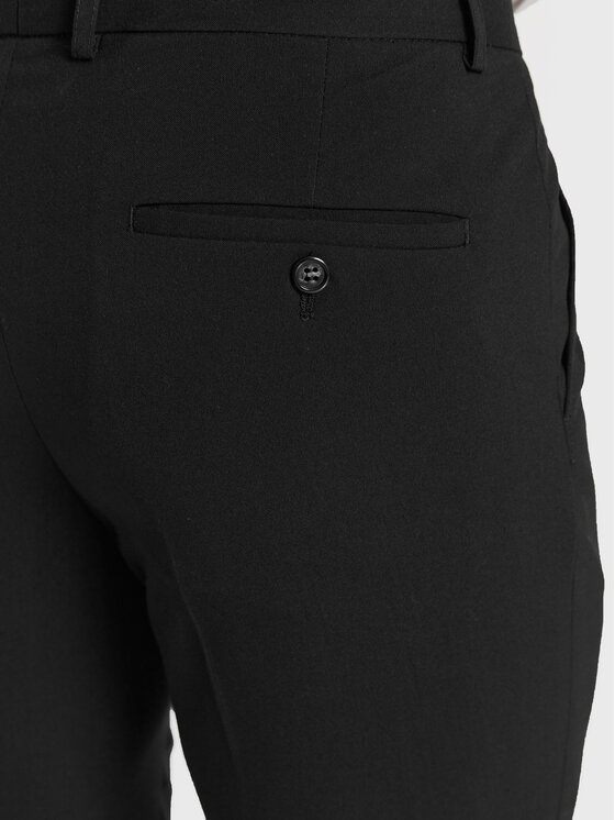 Lindbergh Lindbergh Öltöny 30-61040 Fekete Slim Fit