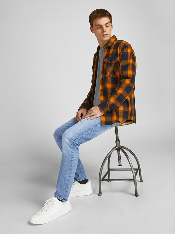 Jack&Jones Jack&Jones Džínsy Glenn 12203510 Modrá Slim Fit