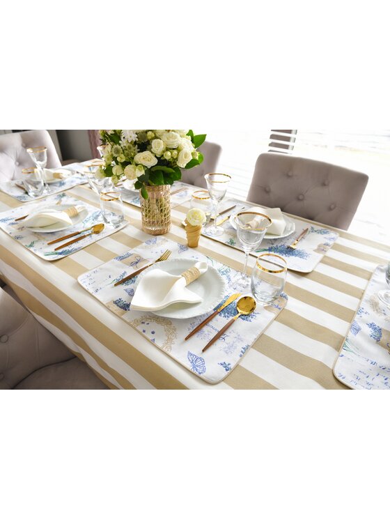 Roseberry Home Roseberry Home Serwetki haftowane Rust Onde Brązowy
