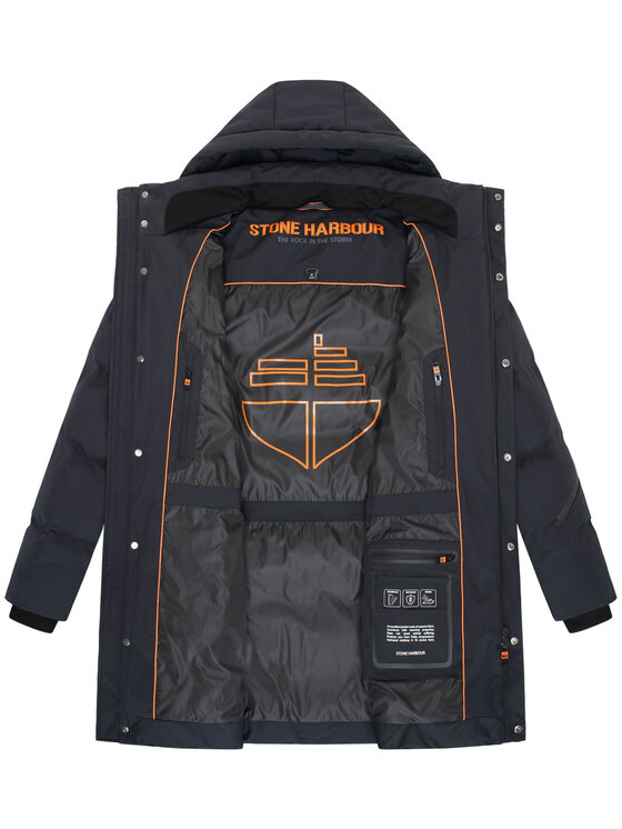 Stone Harbour Stone Harbour Kurtka zimowa Thadeek Czarny Regular Fit