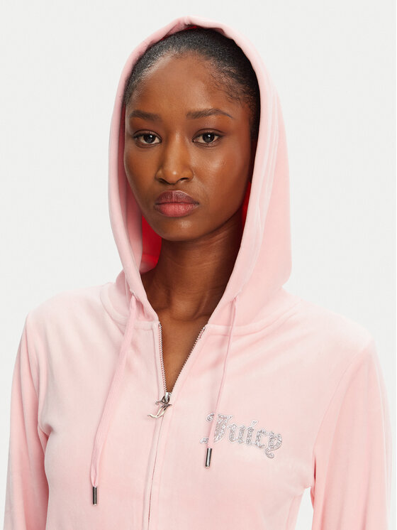 Juicy Couture Juicy Couture Mikina Robertson JCBAS125805 Ružová Regular Fit