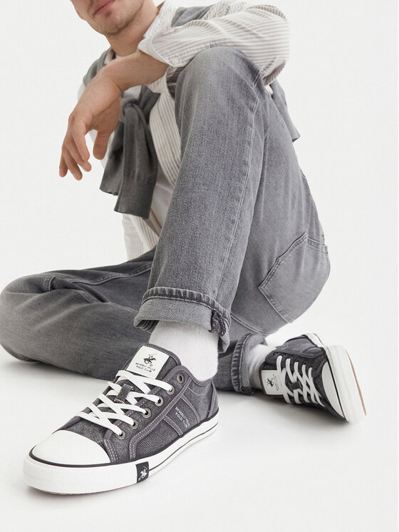 Beverly Hills Polo Club Beverly Hills Polo Club Sneakers aus Stoff CEO-HACKNEY-01 Grau