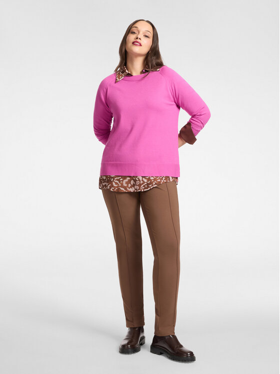 Elena Mirò Elena Mirò Pantaloni di tessuto P022Z200129N022 Marrone Skin Fit