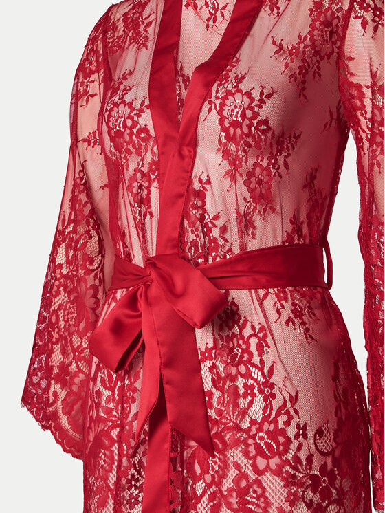 Hunkemöller Hunkemöller Szlafrok Isabelle 300603 Czerwony