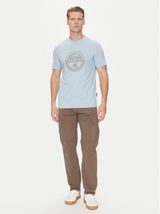 Napapijri Napapijri Футболка S-Bollo NP0A4I3C Блакитний Regular Fit