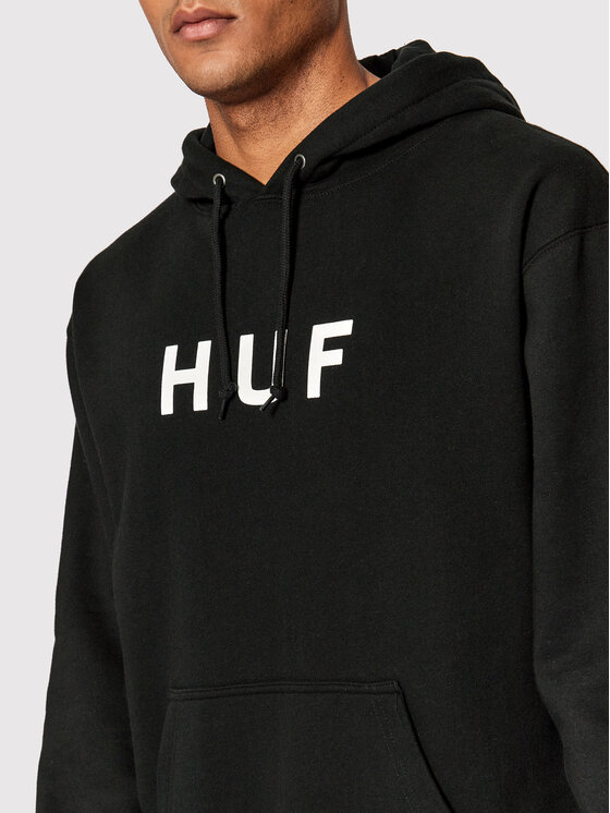 HUF HUF Суитшърт Essentials Og Logo PF00490 Черен Regular Fit