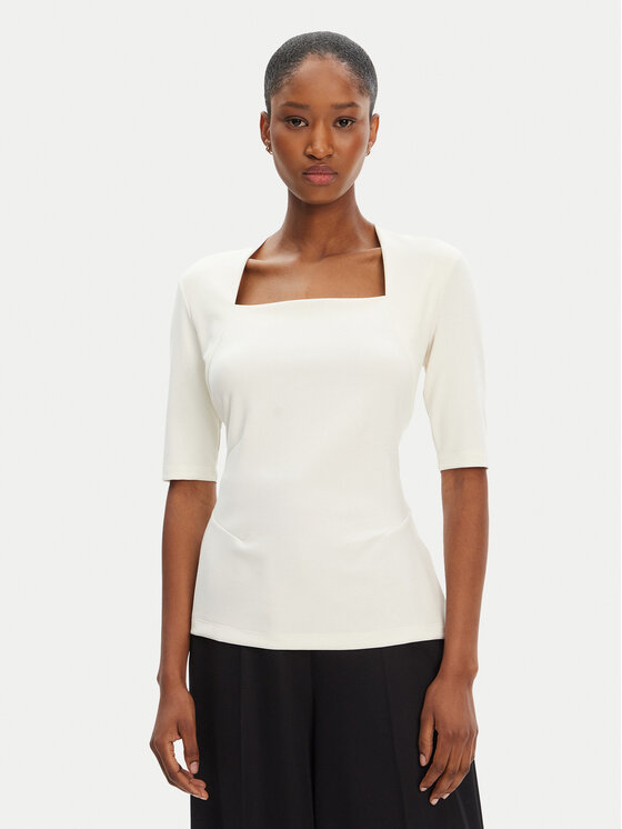 BOSS BOSS Bluse Egamma 50541894 Écru Slim Fit
