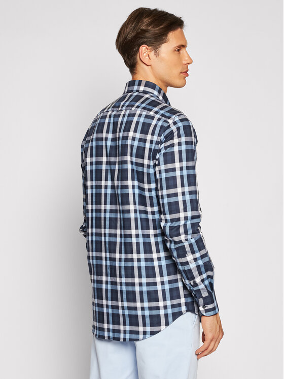 Camicia Multi Check MW0MW18972 Blu scuro Regular